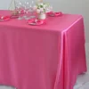 Reusable Satin Tablecloth Wedding Mariage Party Decoration Polyester Picnic Countryard Birthday Christmas Table Cloth White/Blue 4