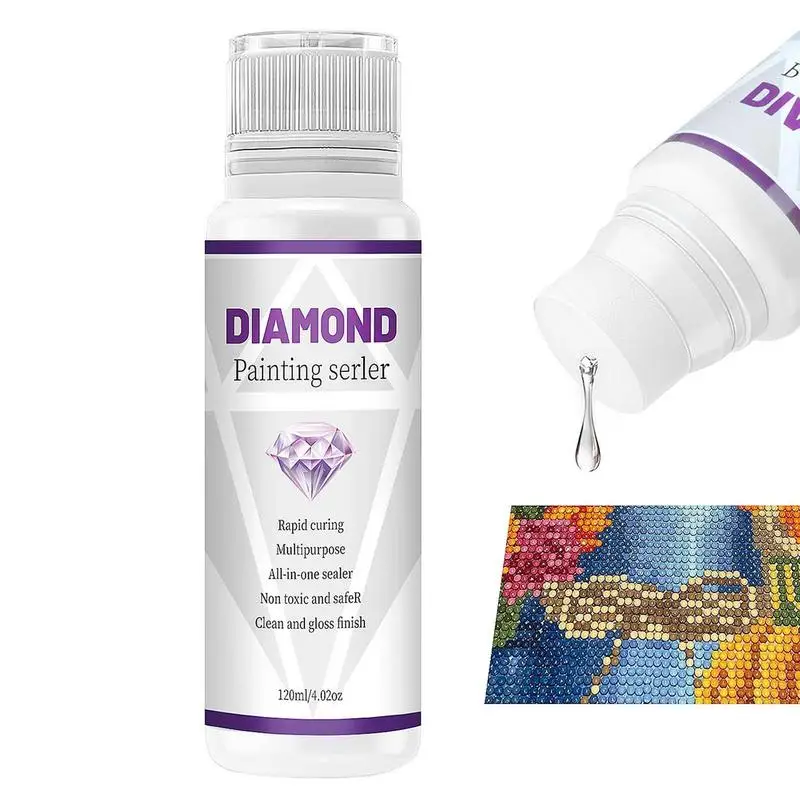 

Diamondss Painting Sealers Jigsaw Puzzle Glue For Permanent Hold 120ML Long-term Anti-shedding Glue For Diamondss Painting Art