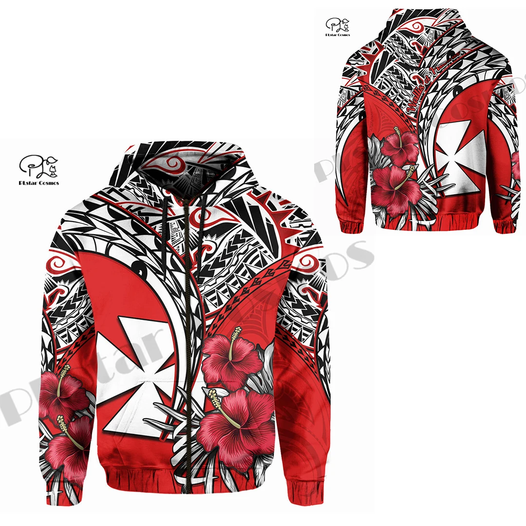 PLstarCosmos 3Dprint Newest Wallis and Futuna Tattoo Art Streetwear Harajuku Causal Unique Unisex Hoodies/Sweatshirt/Zip Style-2
