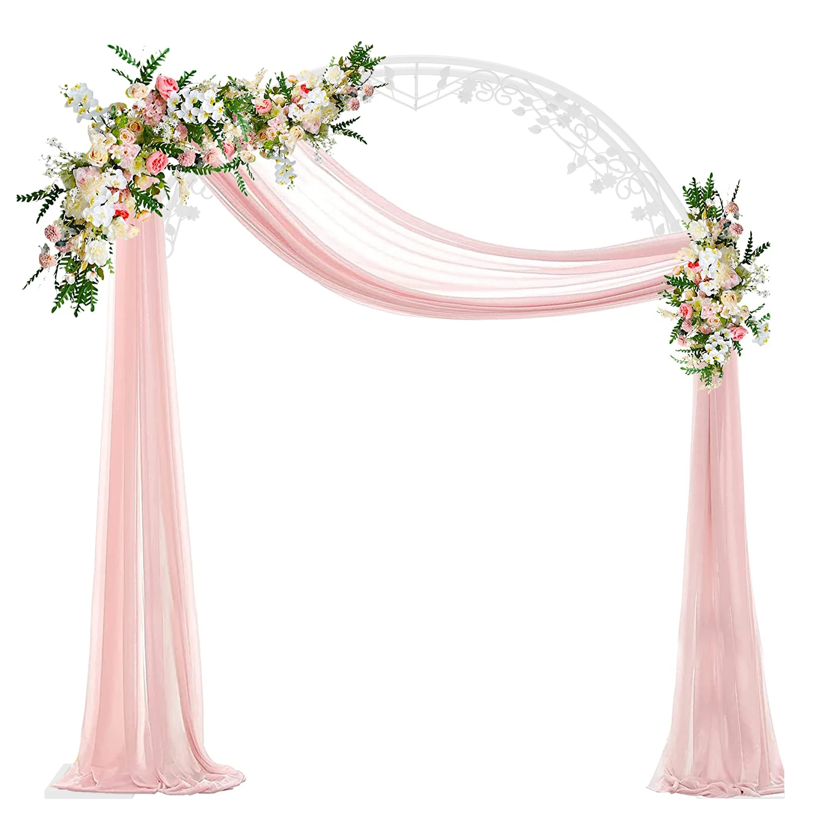 Large White Wedding Arch Stand Backdrop Metal Rack Garden Trellis Pergola Stand