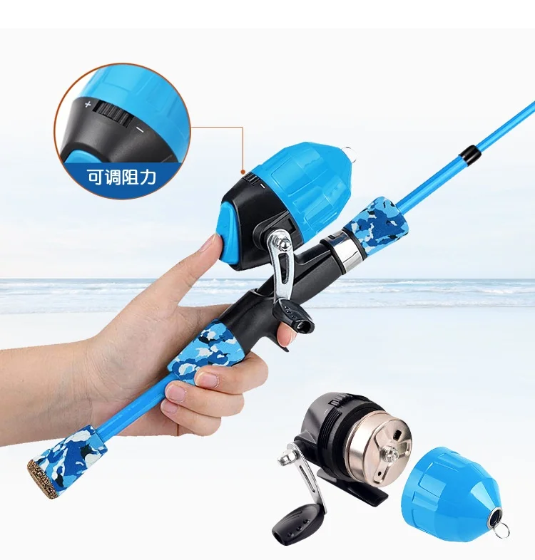 Description Picture 3 of itemChildren's Telescopic Fishing Rod Outdoor Fishing Gear Suits Kids 1.2-1.5 m Adjustable Fish Pole Reel Fishing Tools Accessories