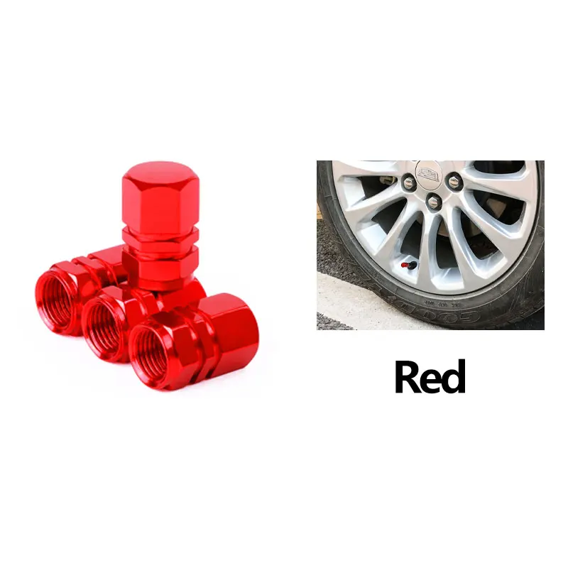 Premium Aluminum Alloy Tire Valve Caps - Set of 4/8