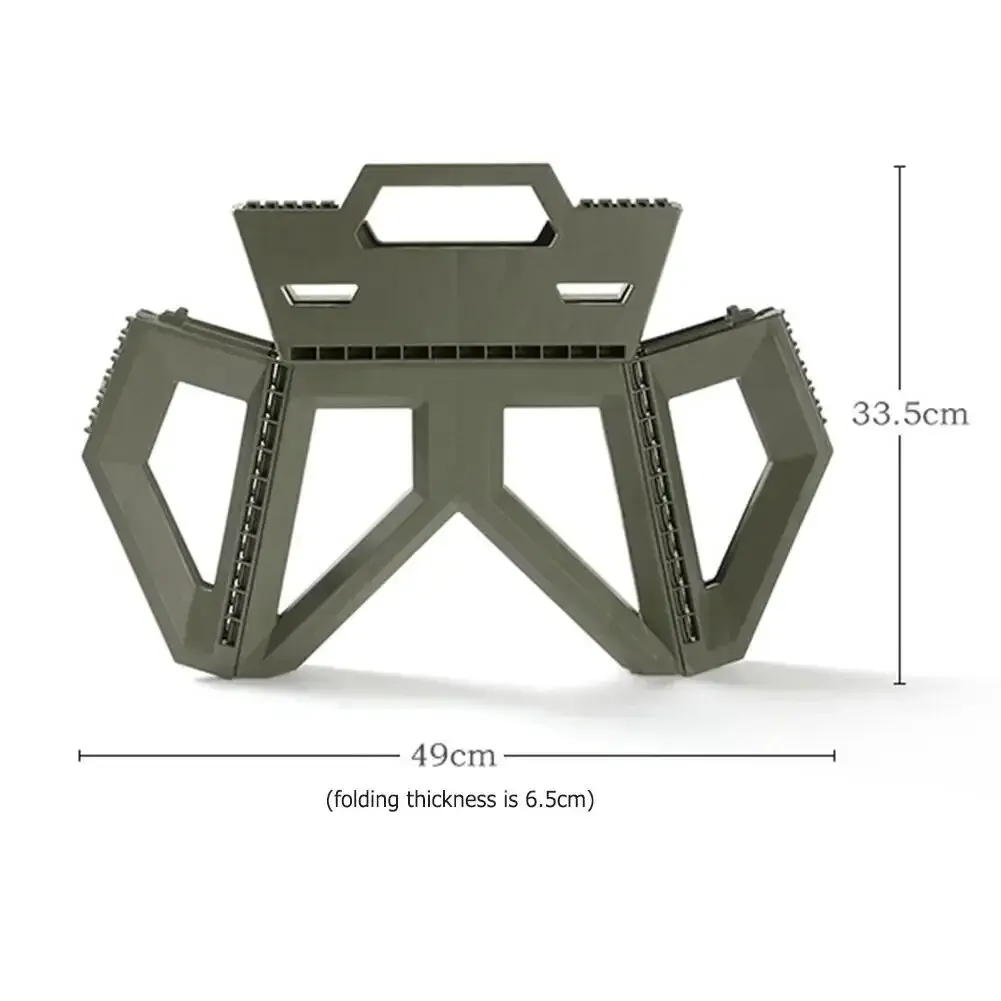 Outdoor Portable Folding Camping Plastic Stool High Load-bearing Handle