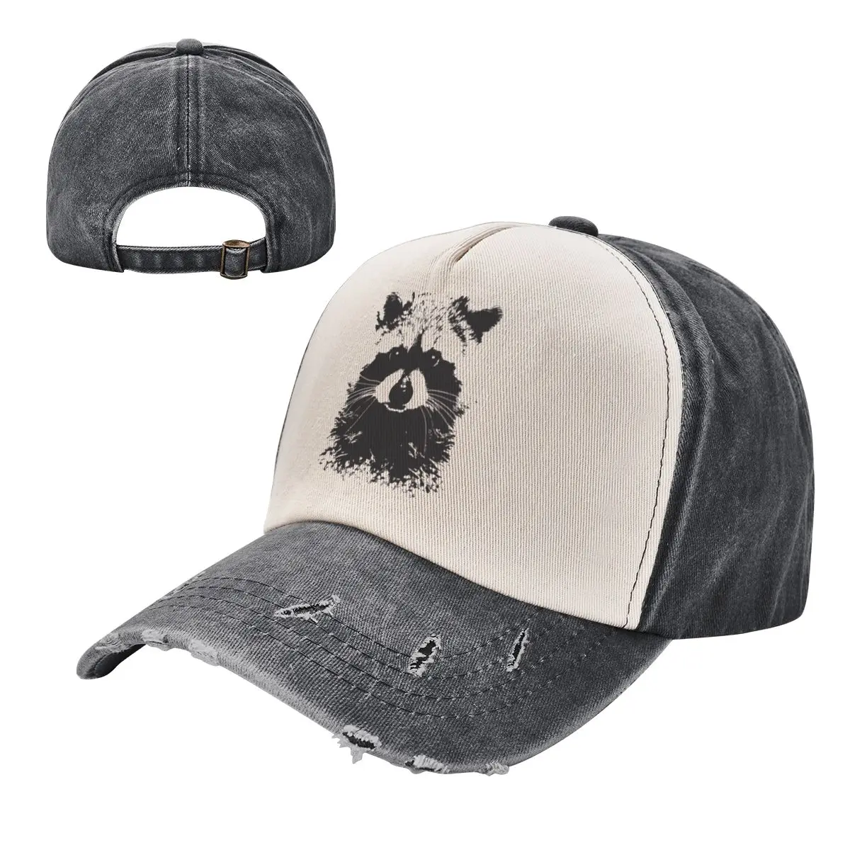 

Unisex Fashion Trash Panda Washed Baseball Caps