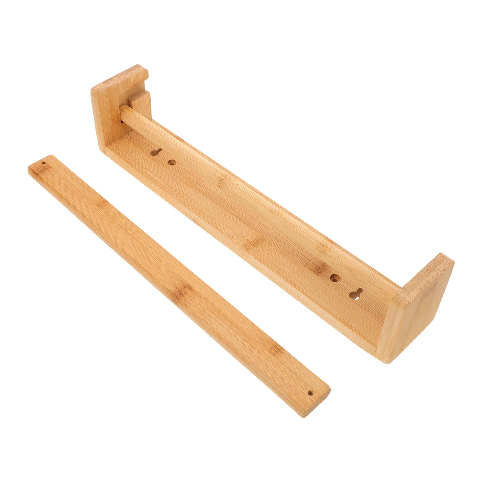 Cavalletto Artistico in Legno con Dispenser per Rotoli di Carta, Montabile a Parete, per Disegno e Pittura, Uso Domestico e Scolastico - immagine 6