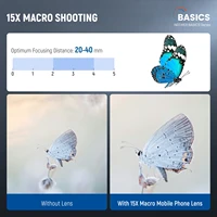NEEWER Basics 15x Macro Phone Lens Kit with 37mm Lens Clamp, HD Camera Accessories For iPhone Samsung Android Smartphone - Image 2