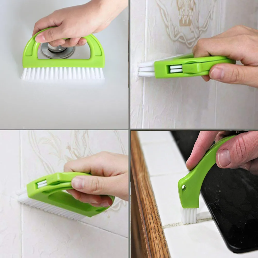 Grout Brushes (4 in 1) Tile Cleaner Brush,Joint Scrubber for Deep