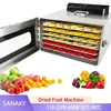 6 Tier Food Dryer Fruit Air Dryer Small Household Dehydrator Wing Bean Pet Snacks Dryer Voltage 110V-220V 2