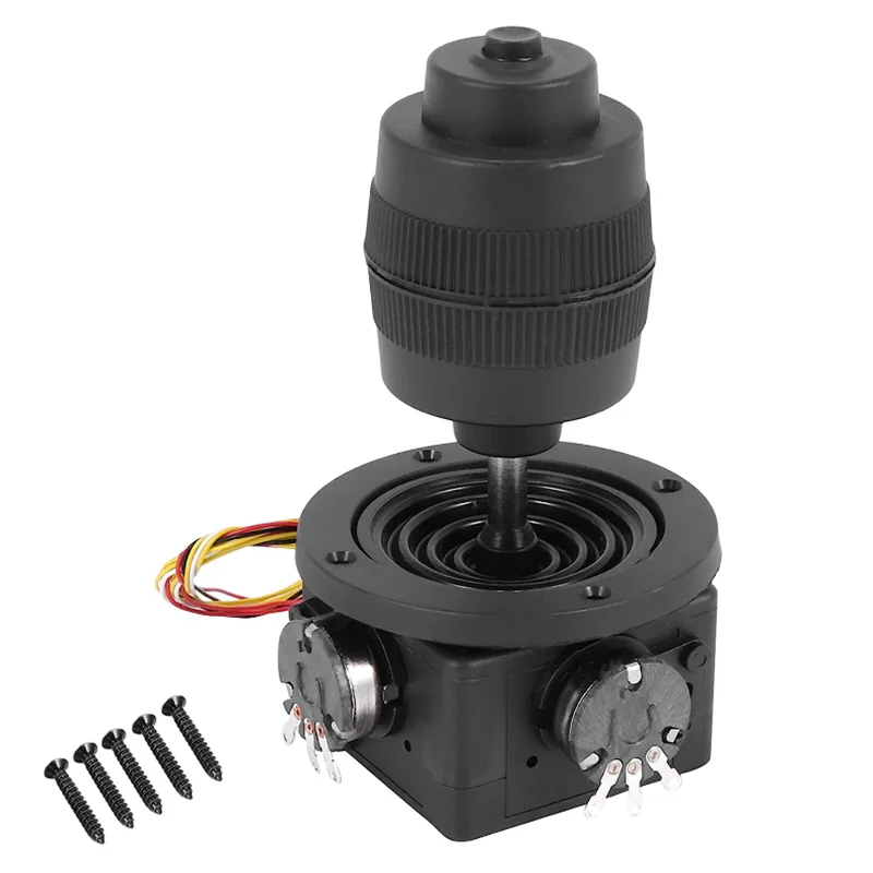 1pcs 4-Axis Joystick Potentiometer Button for JH-D400X-R4 10K 4D Black with Wire Automatization Machine Control