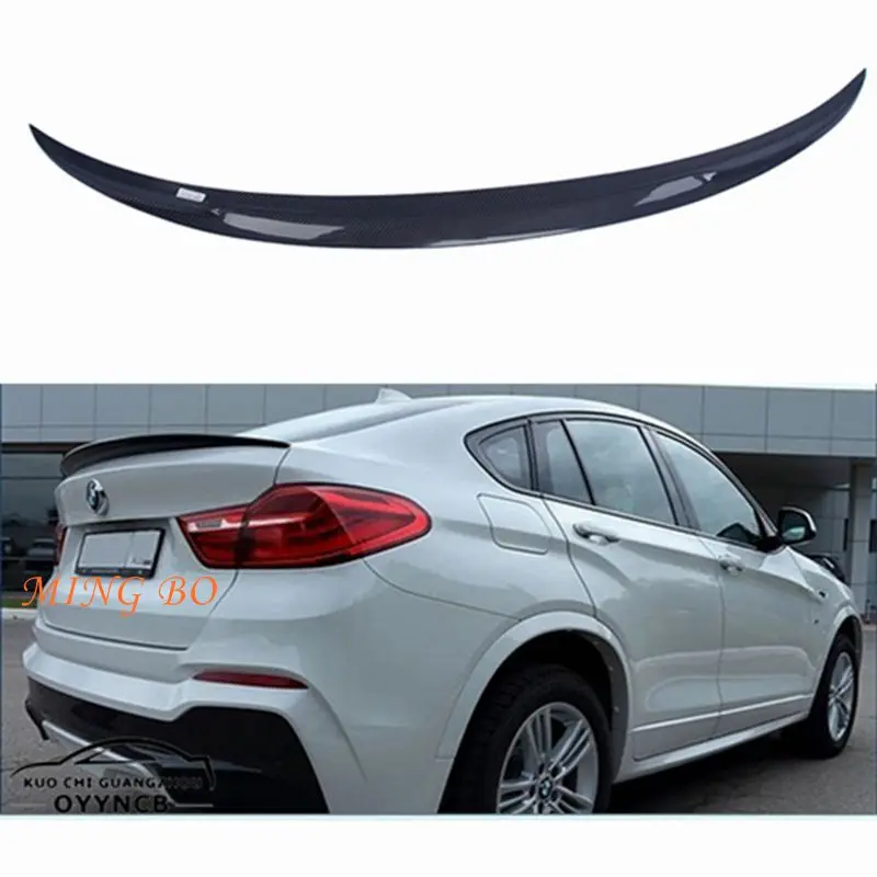 

FOR BMW X4 F26 P Style Carbon fiber Rear Spoiler Trunk wing 2014 2015 2016 2017 2018 FRP Forged carbon