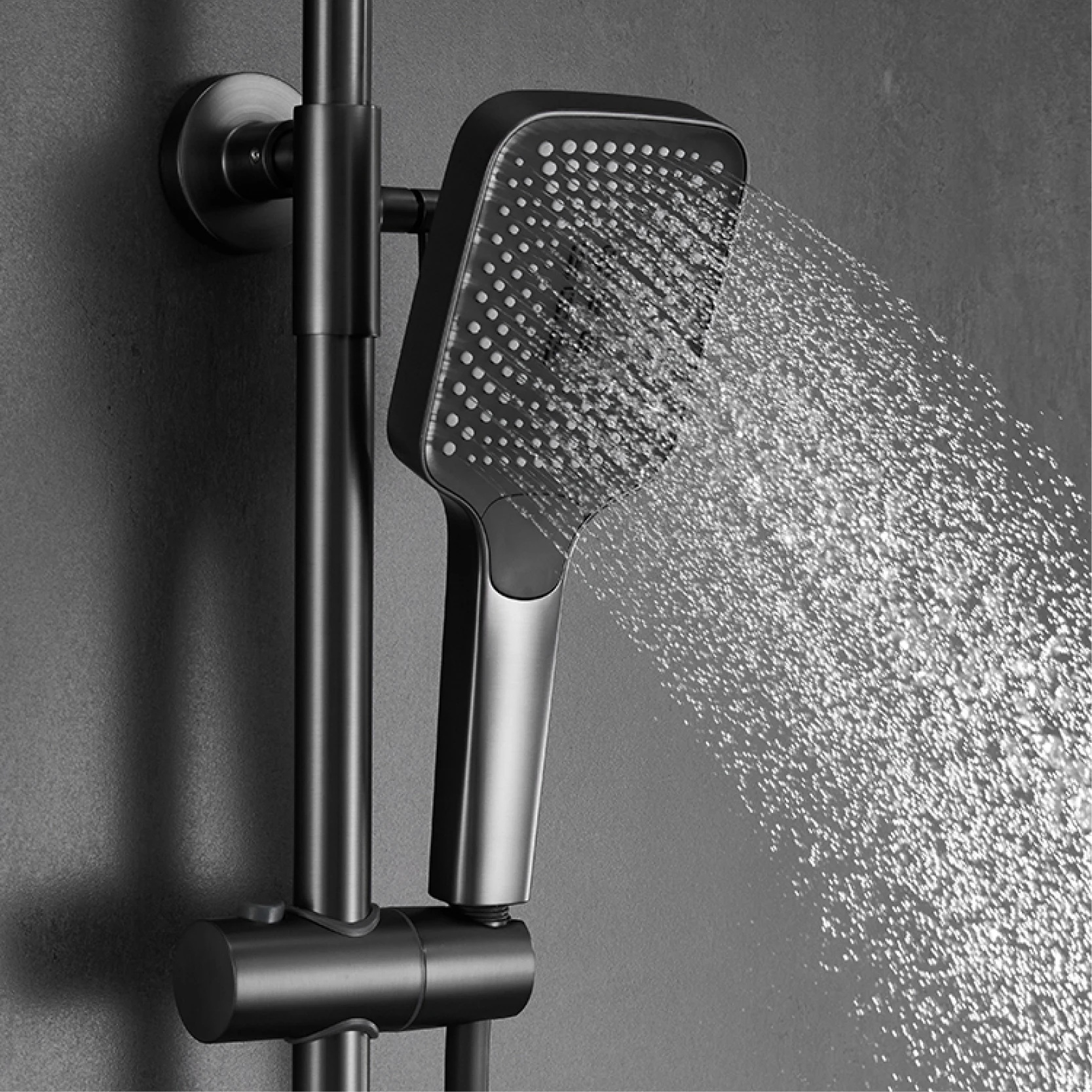 Bathroom Shower System Digital Display Design Waterfall Water Outlet Cold & Hot Dual Control Shower Tap shower set