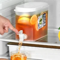 Distributeur d'eau de réfrigérateur avec couvercle, bouilloire d'eau potable, bouteille froide, couvercle de jus, boisson domestique, stockage de lait 2