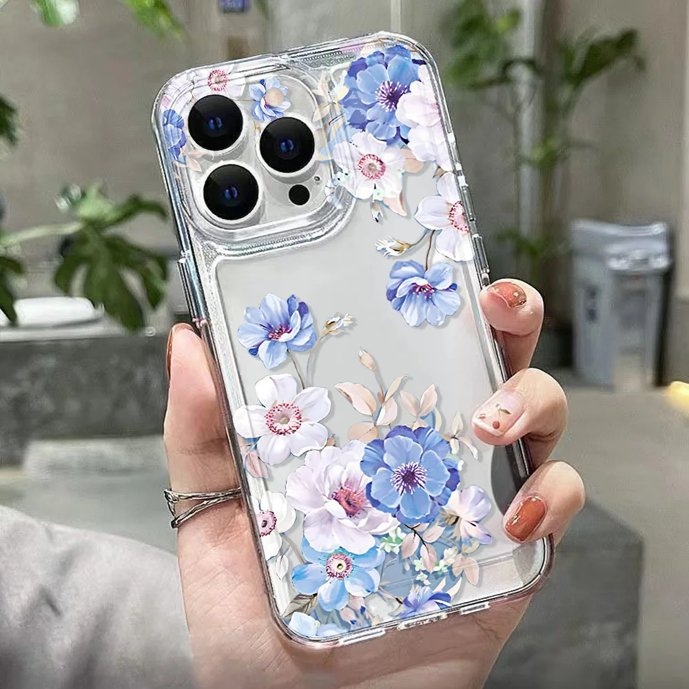 Vivid Flower Case For Samsung Galaxy S25 S24 S23 S22 Ultra S25 S21 S23 S20 S10 Plus S24 S23 FE S 25 Ultra S25Ultra Silicon Cover – Detail 4