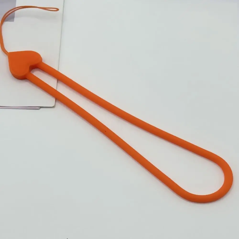 Silicone Wrist Strap Phone Charm and Lanyard
