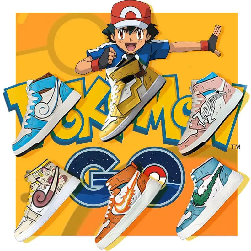 ZapatosdeparejadeAnimedelaseriePokemonBulbasaurPikachu