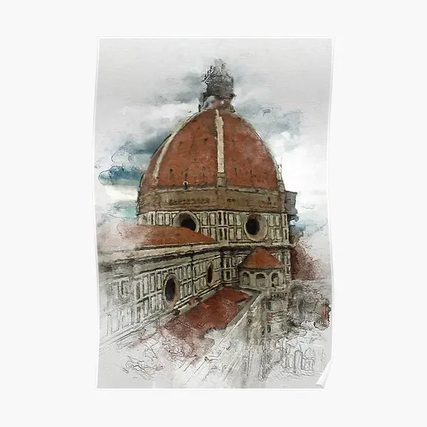 Плакат Флоренция Duomo, комната, Современная печать, живопись, винтажная стена, Декор для дома, Фреска, картина без рамки