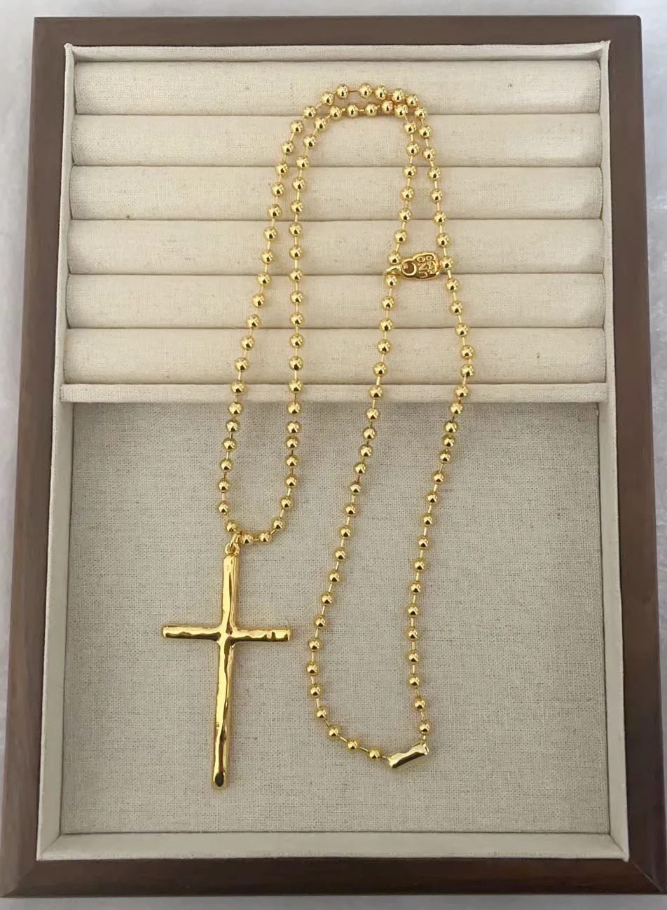 YS 2023 UNOde50 New Spanish Hot Selling High Quality Smooth Cross Exquisite Pendant Women's Necklace Romantic Jewelry Gift Pack