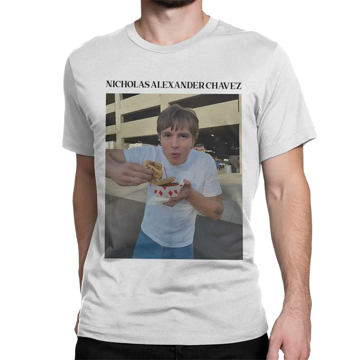 thumbnail image 1 of Camiseta de algodón puro para hombre y mujer de Nicholas Alexander Chavez Menéndez, divertida camiseta de manga corta con cuello redondo, camisetas de verano, 1 of 6