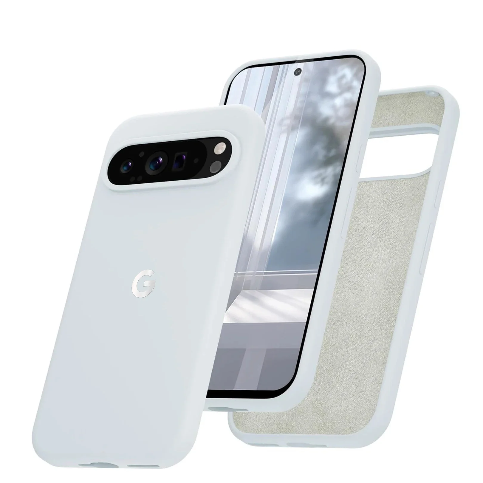Elegant Matte Liquid Silicone Shockproof Case - Solid Color Slim Protective Cover