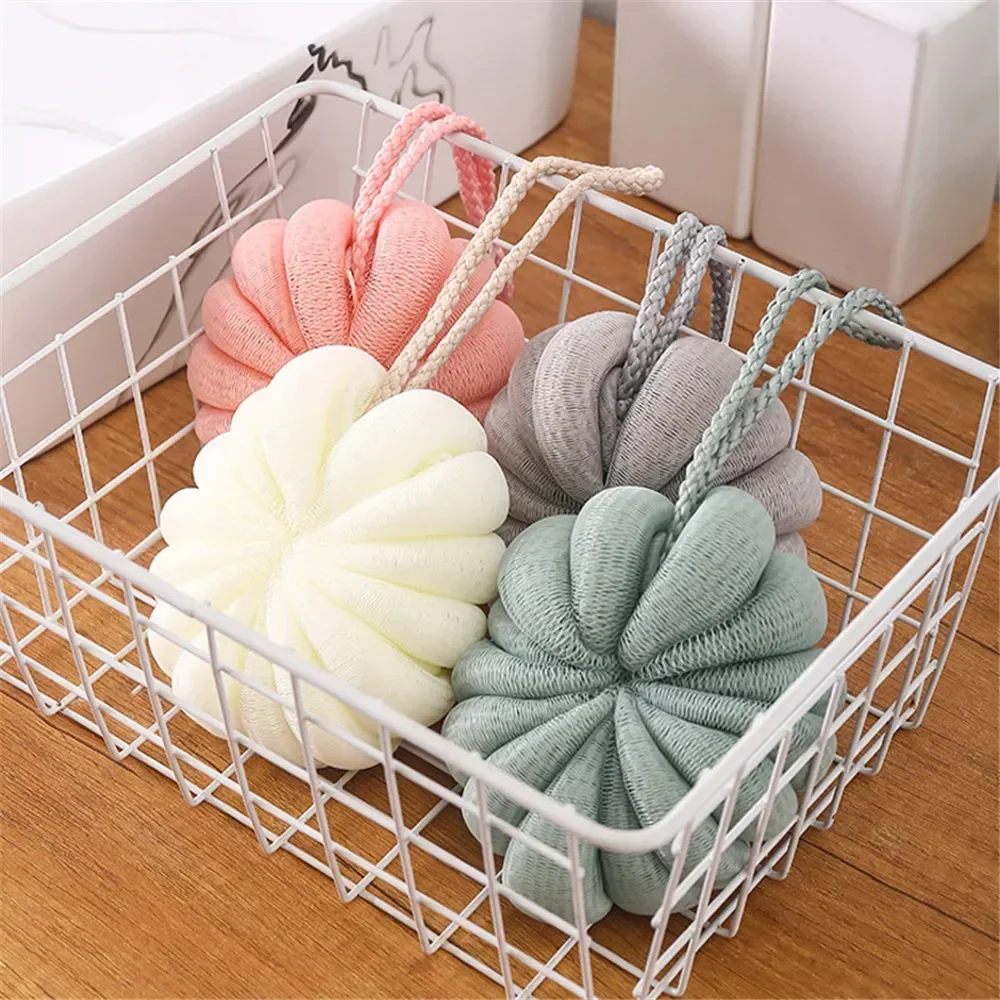 Bath Bubble Ball Exfoliating Scrubber Soft Shower Mesh Foaming Sponge Body Skin Cleaner Cleaning Tools Bathroom Accessories 2