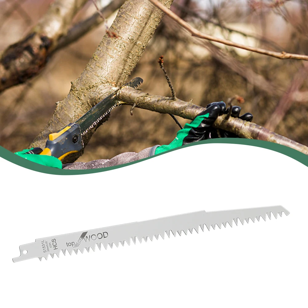 

9.6in BI-Metal Reciprocating Saw Blades Wood Pruning Saw Blades Saber Saw For Cutting Wood Metal PVC Tube Power Tool Accessory