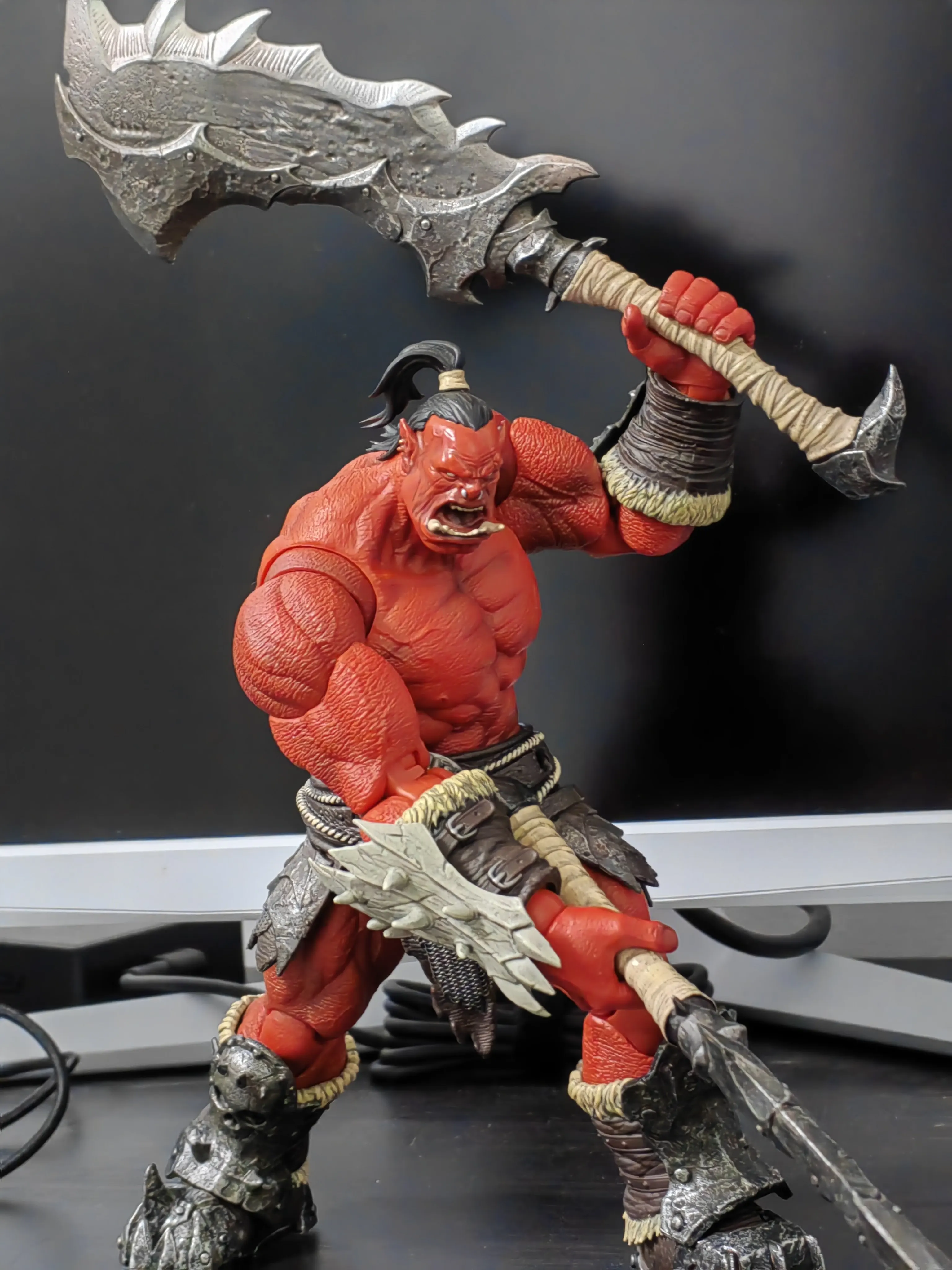 Фото Коллекционная Фигурка героя мультфильма World Orc Warrior Memory, масштаб 1/12, охотник за головами, морлок, 19,5 см, аниме, подарок для детей №4
