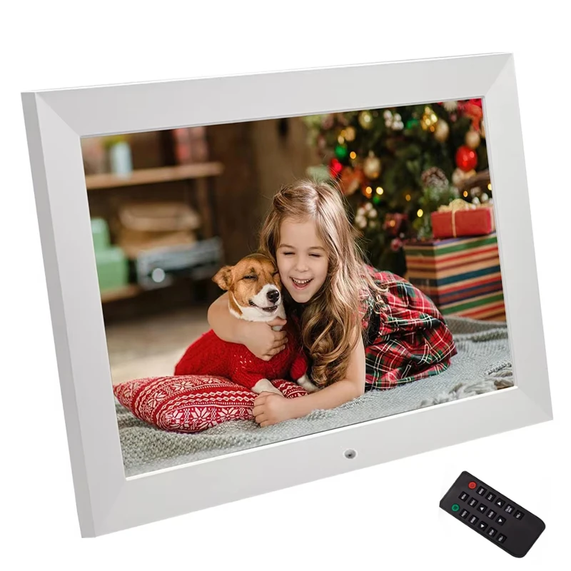 10"Digital Picture Photo Frame IPS Full-View Screen Photo Album 1280*800 Clock Calendar Video Player good gift