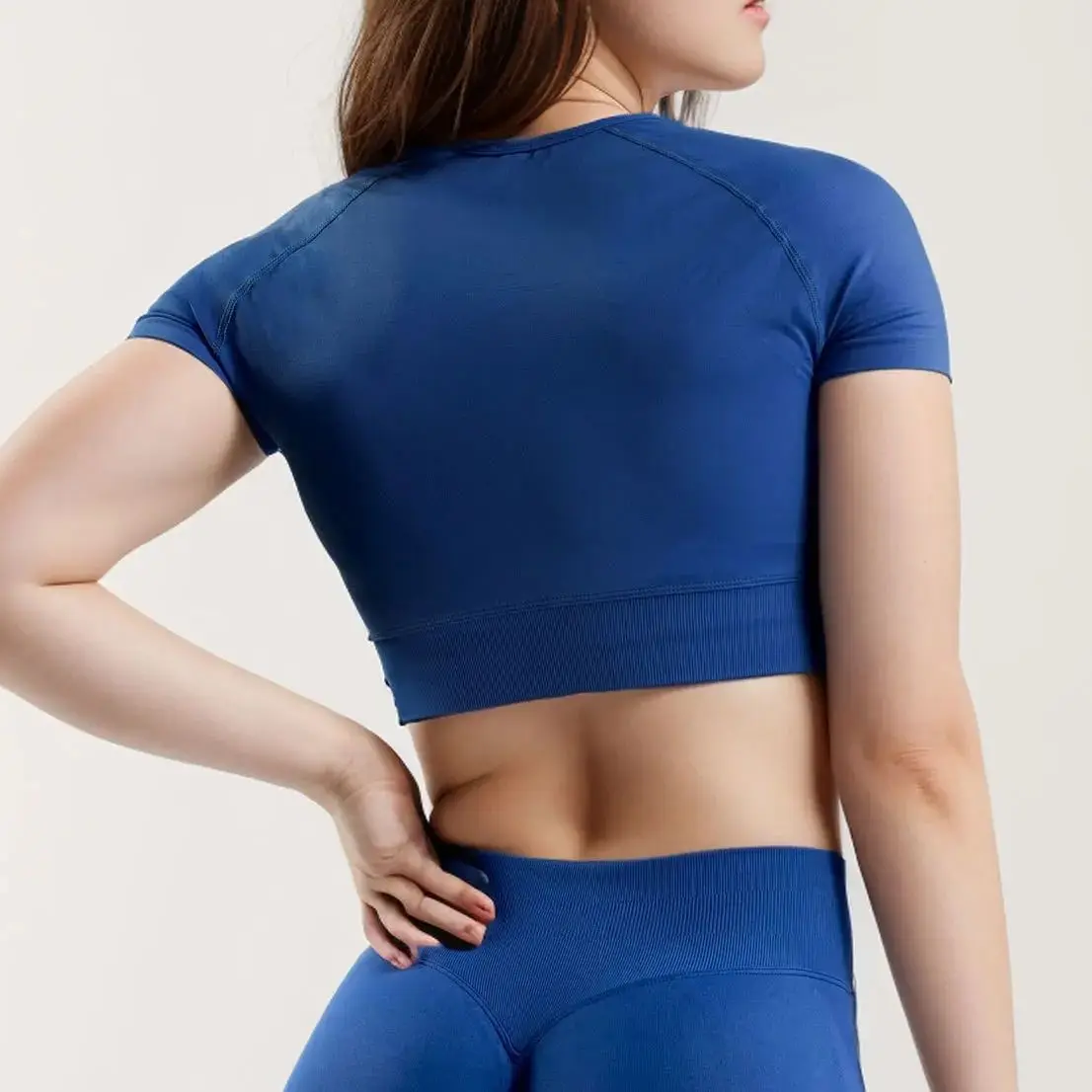NCLAGEN Impact Tee Short Sleeve Shirt Sports Cropped Top Round Neck Women Jogging Workout Gym Clothes Seamless Yoga Elastic sports t shirt yoga top yoga shirt sports shirt