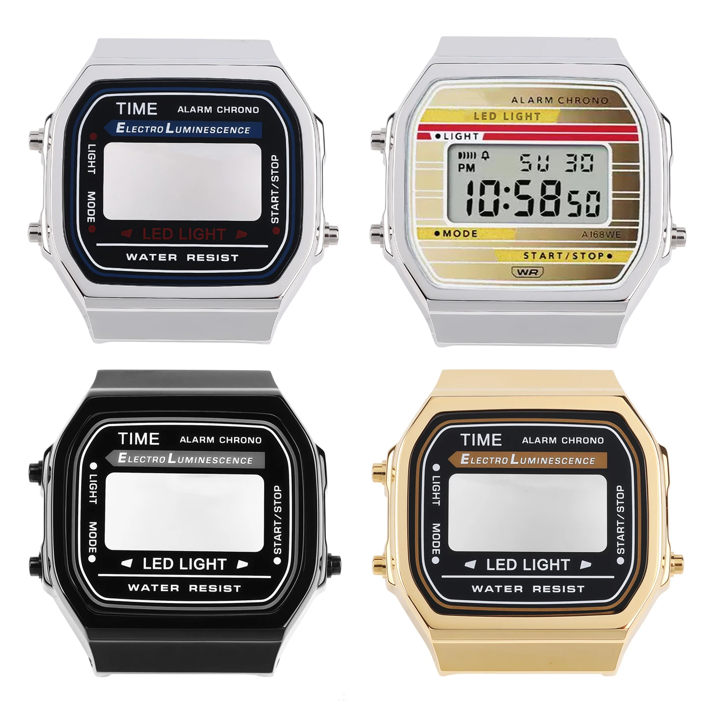 Enhanced Stainless Steel Watch Case with Upgraded Strap Design