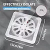 1-3Rolls Cutable Shower Drain Hair Catcher Self-Adhesive Floor Drain Stickers Disposable Mesh Sink Strainer Filter for Bathroom 4