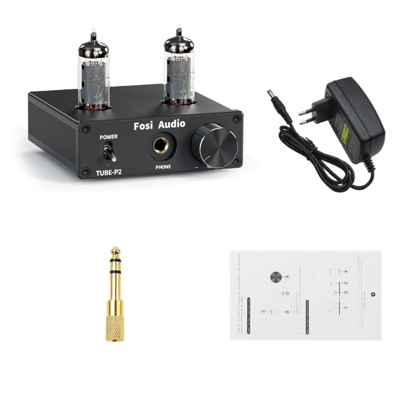 

1 Set P2 Integrated Portable Headphone Amplifier Vacuum Tube Amplifier Mini Stereo Sound Quality with 6J4 Vacuum Tubes