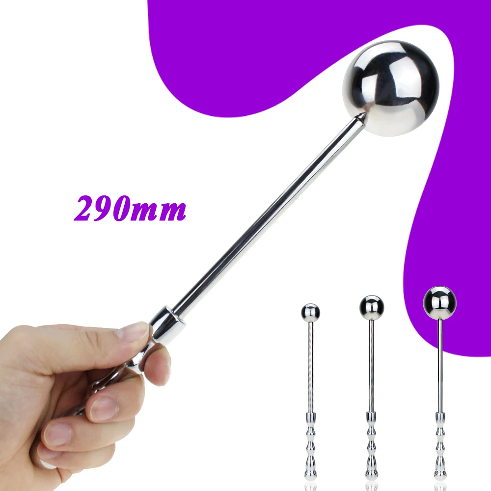 SML Metal Anal Balls Dildo Butt Plug Anal Plugs Long G Spot Stimulate Wand Massage Stick Adult Sex Toys For Me_voghion.com