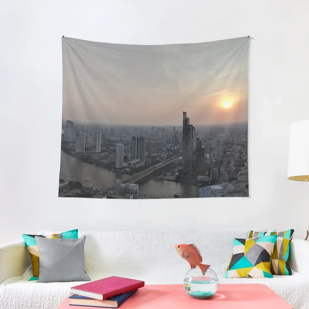 

Bangkok City View Tapestry Decorative Wall Murals Bed Room Decoration Tapestry