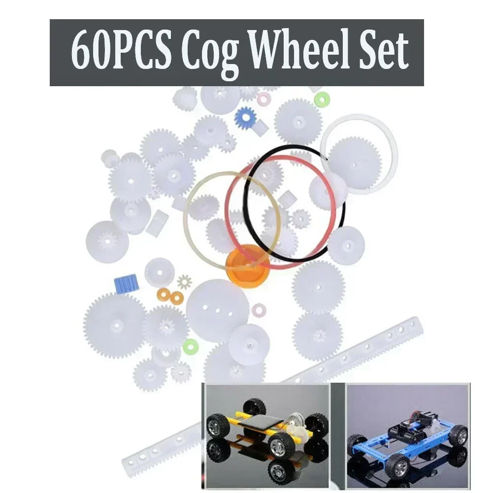 Innovative Intelligence Cog Wheel Gear Pulley Mechanical Model Motor Robot Plastic Toy 60 Kinds Children Gifts Durable Hot