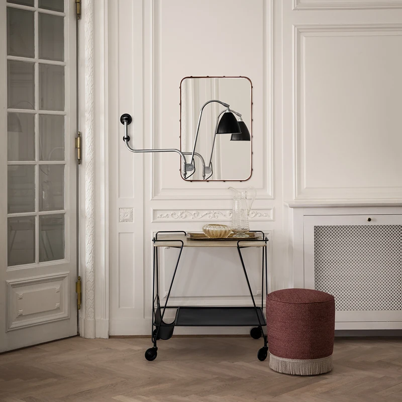 

Series of pulley storage shelves can be moved, two layers are multi-functional