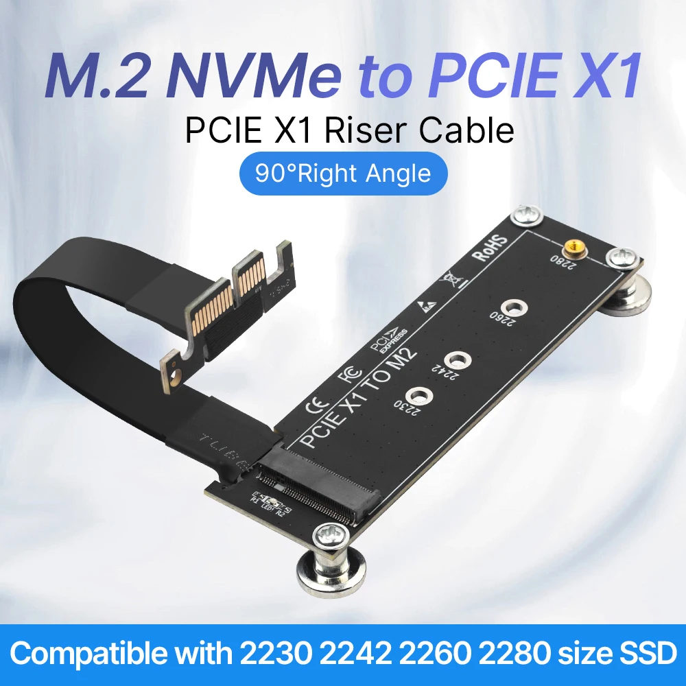 High-Speed M.2 NVMe SSD Expansion Card with Aluminum Heat Sink