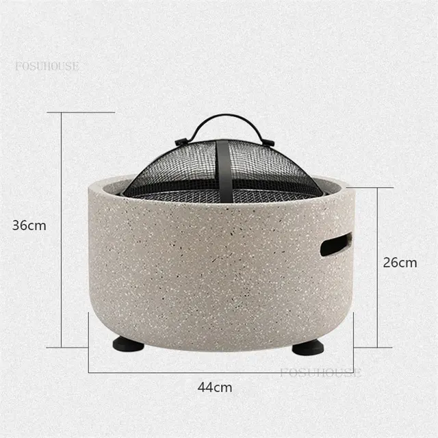 Modern Beltéri Tűz Gödrök Háztartási Fűtési Kályha Brazier Kültéri Udvar Multifunkciós Kerti Grill Kemping - Image 6