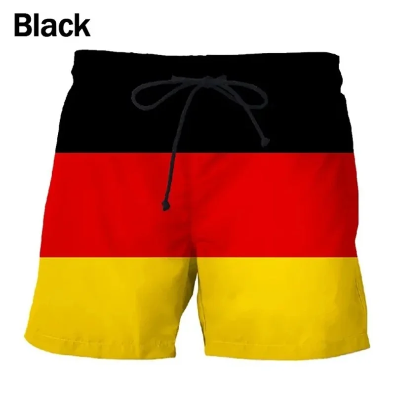 3D Print National Flag Graphic Beach Shorts For Men Summer Funny Casual Board Shorts Swimwear Quick Dry Men Swim Trunks 3