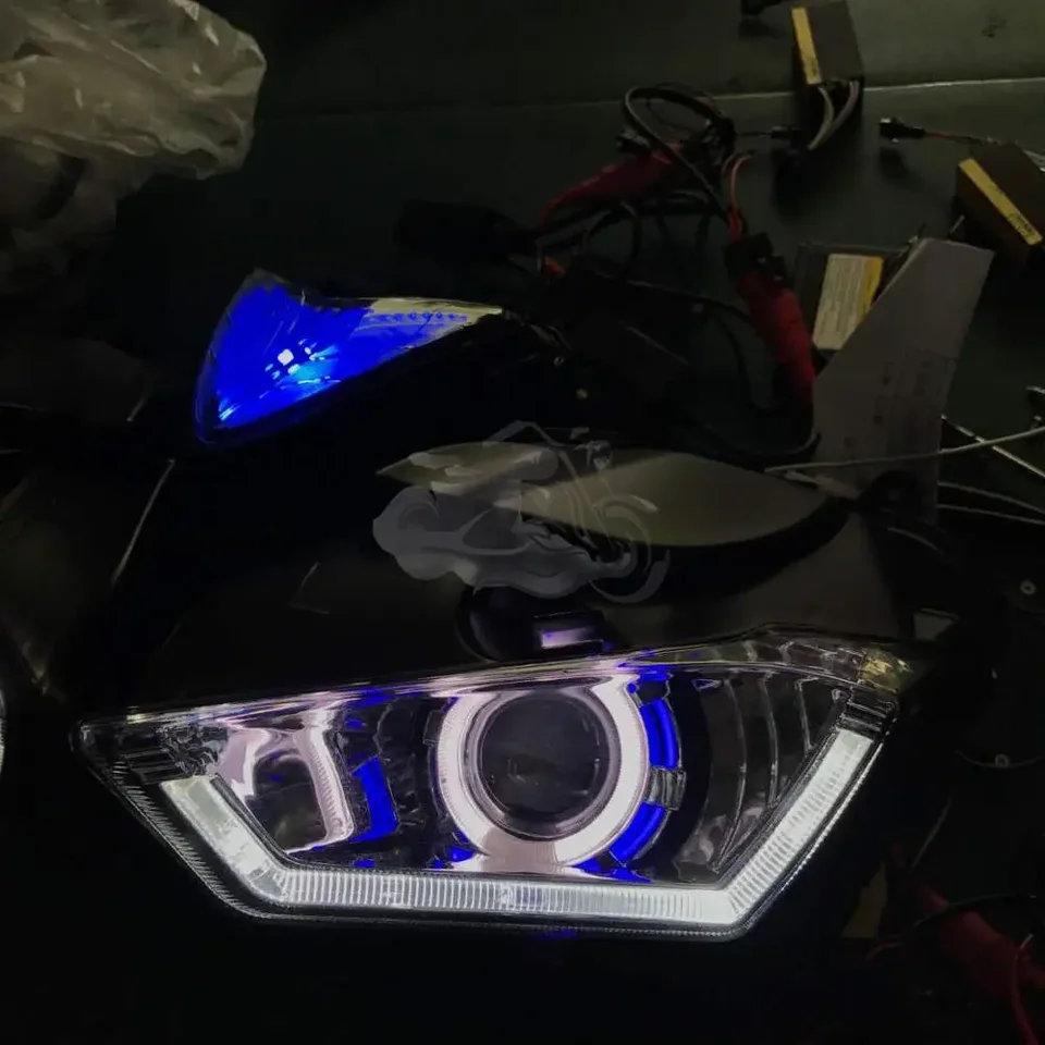 社外、YZF-R25、R3ヘッドライト 2013 - 2018 YZF-R25-YZF-R3用ヘッドライト,自転車用,天使の目,yzf r25