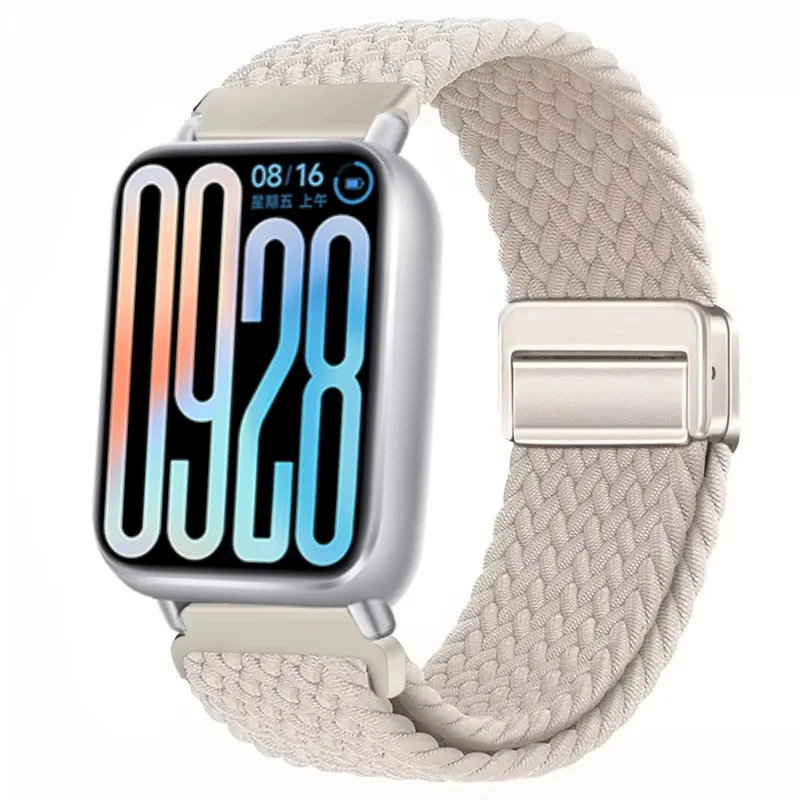 Breathable Nylon Strap with Braided Magnetic Buckle - Adjustable Wristband