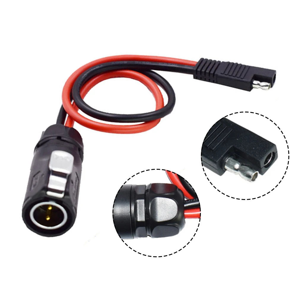 

2 Pin Circular 10AWG Furion Solar Panel Plug To SAE Connector With Reverse Adapter Electrical Equipment Supplies