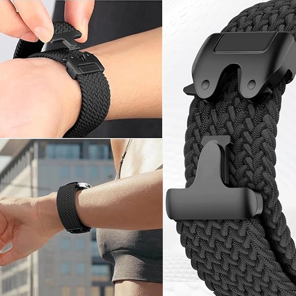 Braided Nylon Parachute Buckle Watch Strap Bracelet