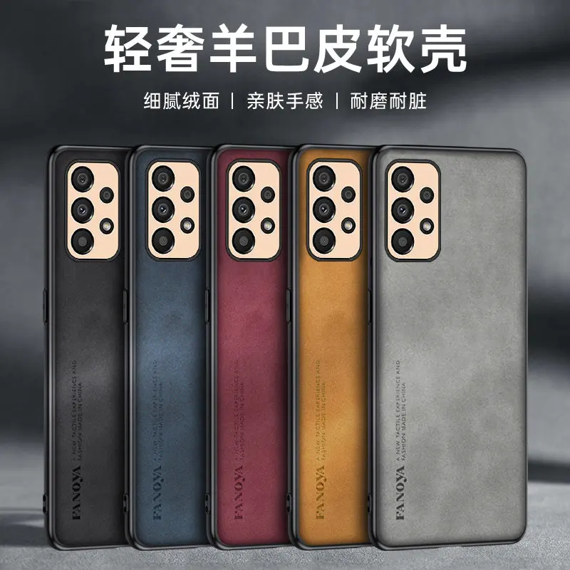 

For Samsung Galaxy A33 5G A336B Case Shockproof PU Leather Skin Hard Back Cover Matte Case Silicone Bumper for Samsung A33 5G