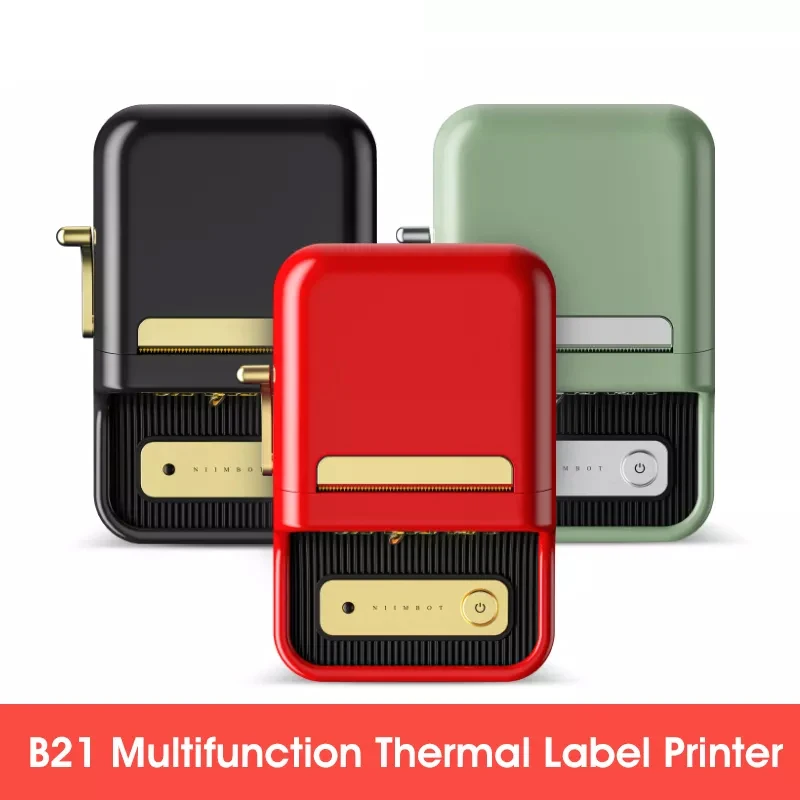 

B21 Wireless Label Printer Portable Pocket Sticker Printer Bluetooth Thermal Barcode Printer Use Office