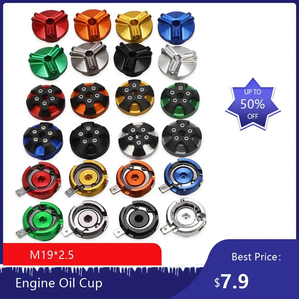 

For Honda NC750X NC750 X NC 750X MSX125 Grom MSX 125 M19*2.5 Motorcycle Engine Oil Cup Filter Fuel Filler Tank Cover Cap Screw