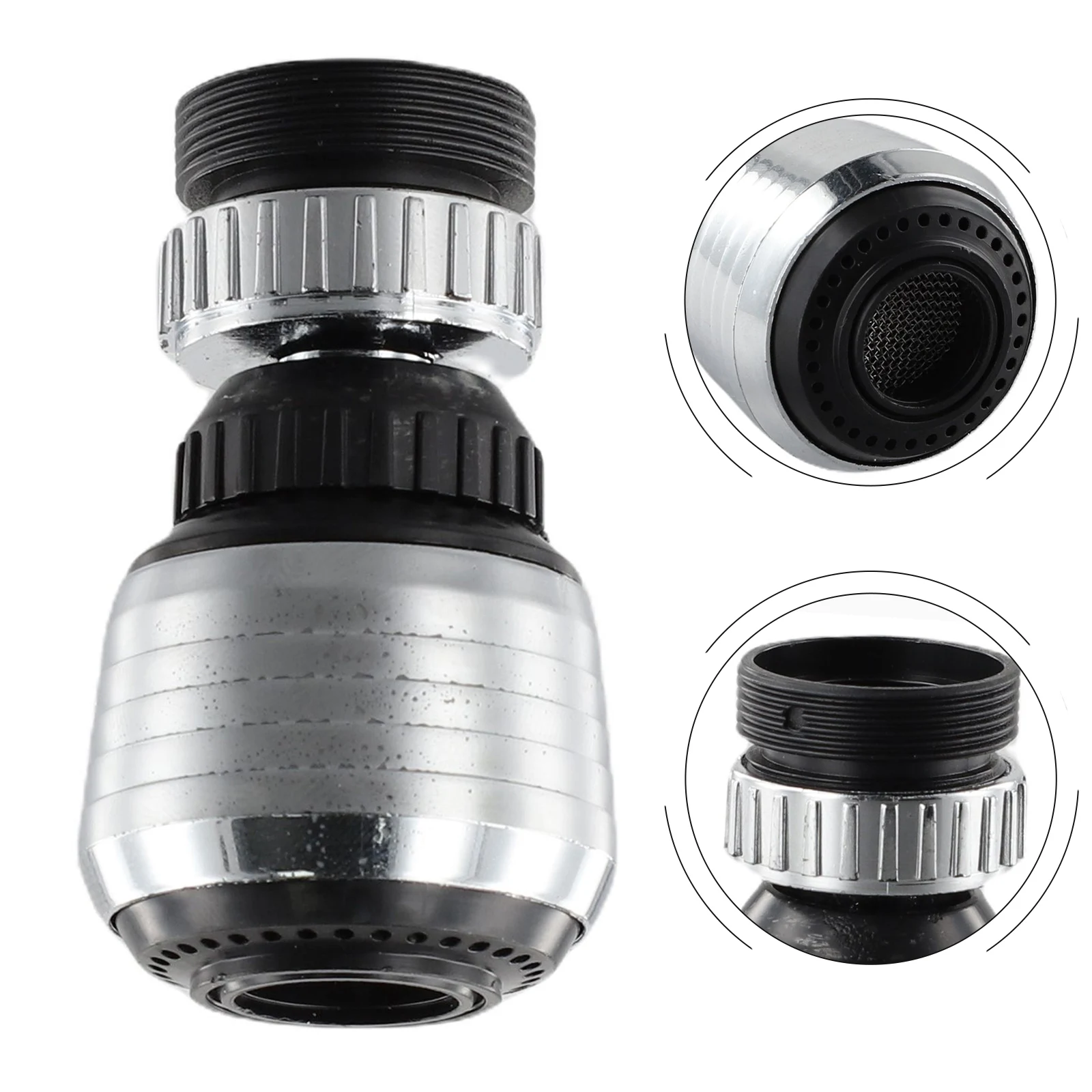 Description Picture 5 of itemRotate Swivel Water Saving Tap Aerator Faucet Nozzle Filter Home Kitchen Bathroom Splash-proof Bubbler Shower Head