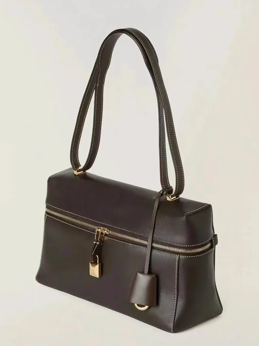 

Fashion Bag Retro New Solid Box Crossbody Ladies Cowhide Bags Women Bag Shoulder Color 2023 Zipper