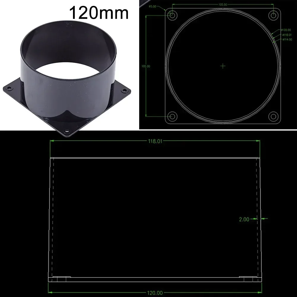 ABS Wall Flange Connector For Ventilation Pipe Air Ducting Connection 75-120MM For Home Accessories flange connector,duct pipe connector
