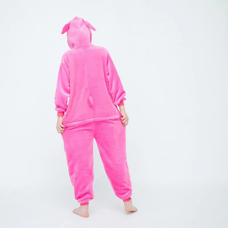 Winter Kids Stitch Onesie Pajamas Children Sleepwear Boy Girl Unicorn Panda Kigurumi Anime One Piece Pijama Flannel Nightwear