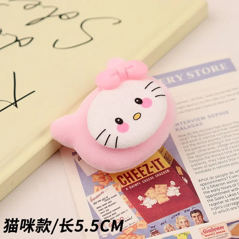 

Sanrio Kawaii Anime Cute Hello Kitty My Melody Plush Hairpin Cartoon Cinnamoroll Kuromi Hair Accessories Christmas Girls Gifts